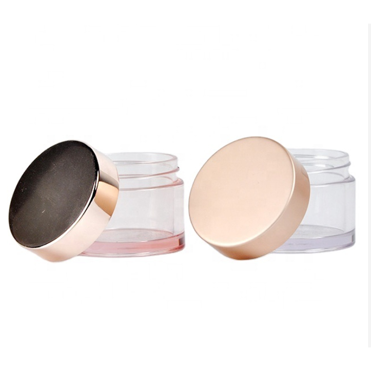 New design custom size clear plastic cosmetic transparent jar,body cream jar