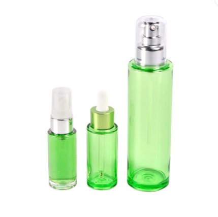 green lid autoclavable PETG bottle for body butter